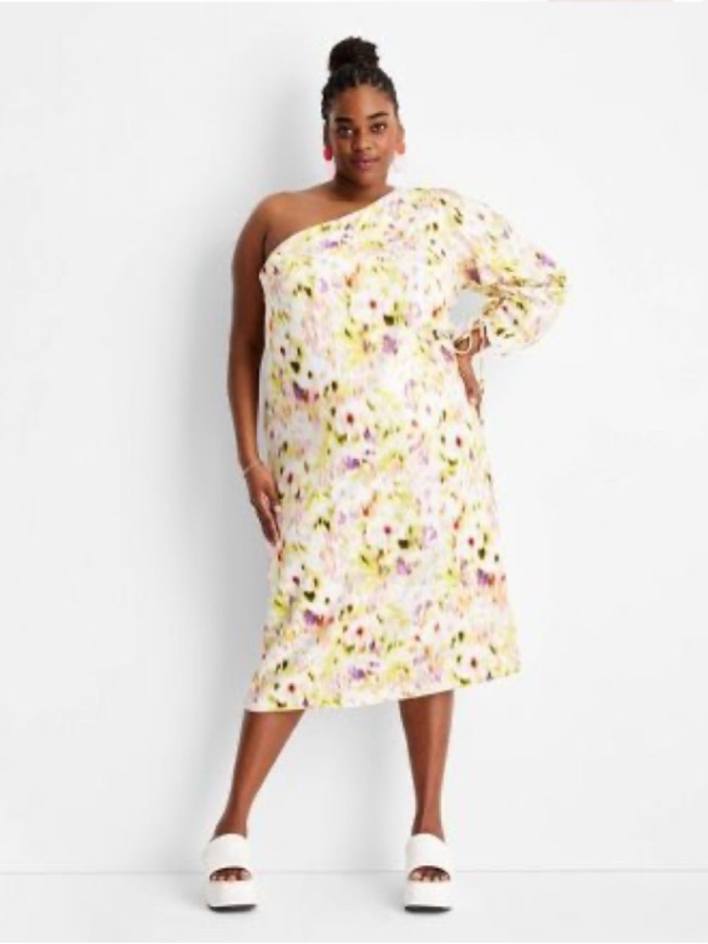 Future Collective Gabriella Karefa-Johnson For Target One Shoulder Floral Dress